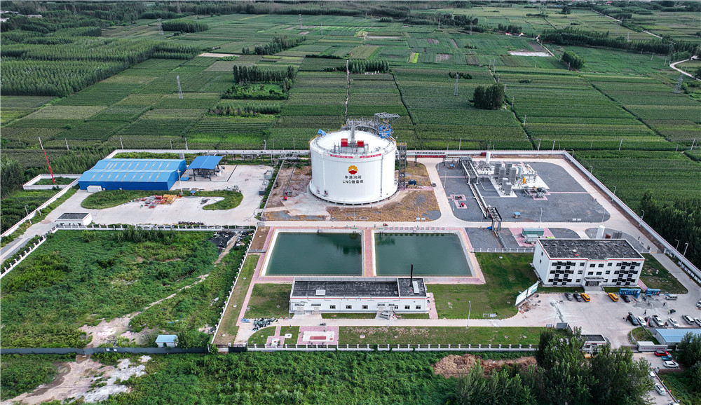 河北河間LNG調峰儲備庫外景。張良攝